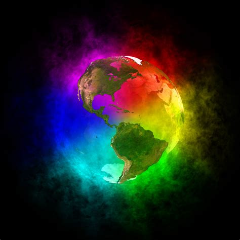 Magical rainbow globe